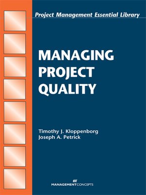 cover image of Managing Project Quality